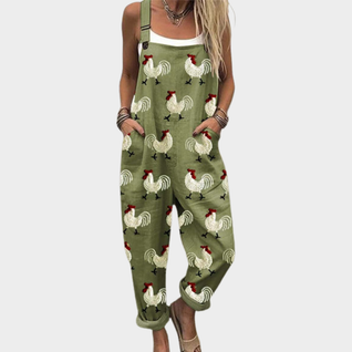 Overol estampado ultraconfortable