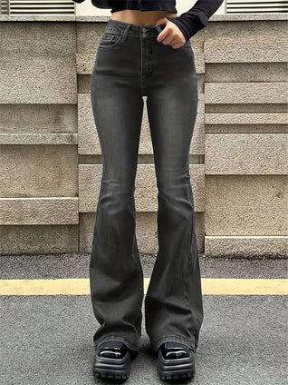 Violette vaqueros acampanados